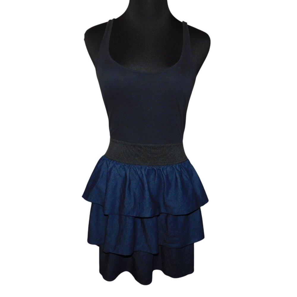Miley Cyrus Max Azria Collaboration Denim Sleeveless Dress Size Large